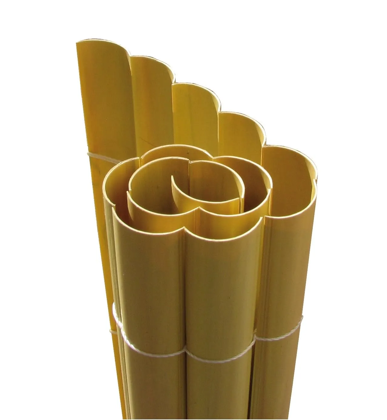 Fenceshop Canniccio Sintetico PVC Mezza Canna Naturale 5x1,5 m