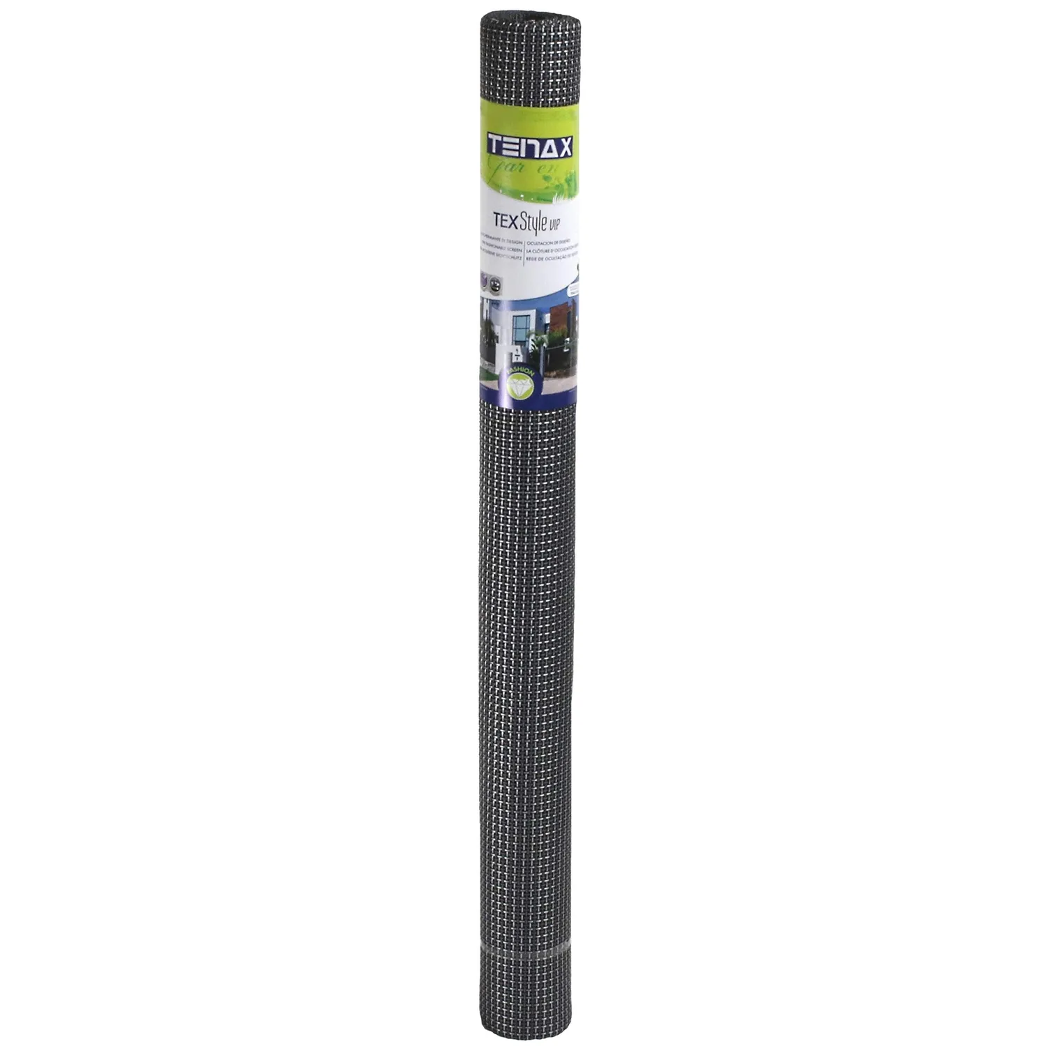 TENAX Texstyle Vip rete frangivista 1,50 x 5 m nero argento