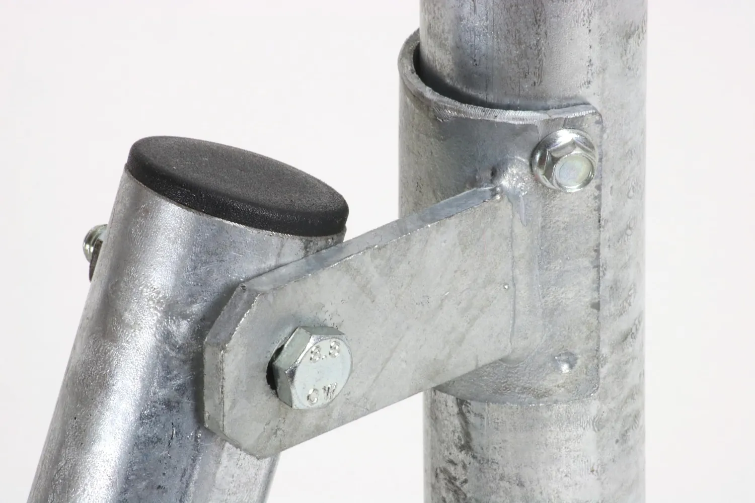 Fenceshop Collare zincato 1 staffa palo tondo