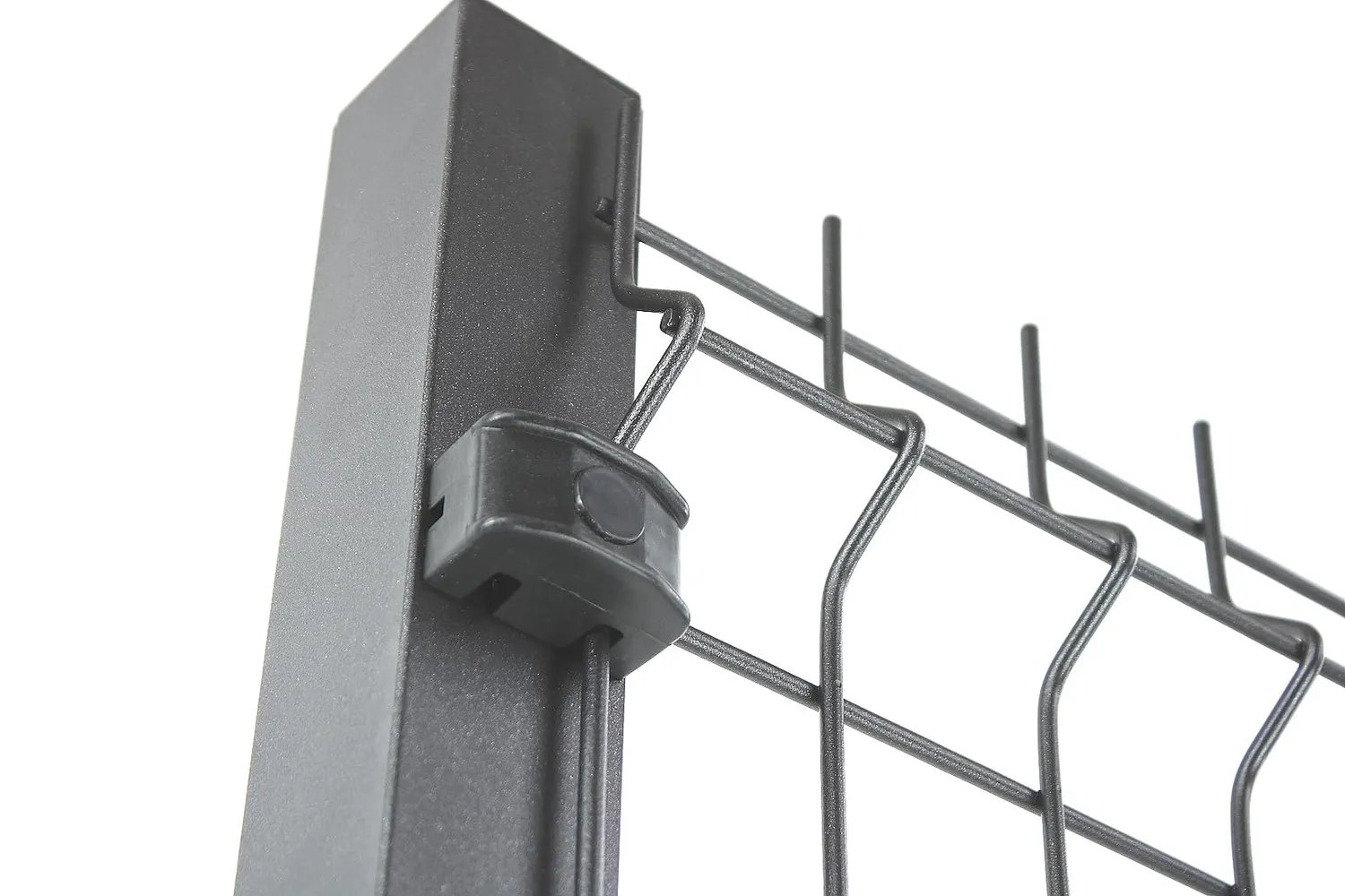 Fenceshop Kit Fissaggio Plastica Pannelli Rigidi Vite Autoforante Nero