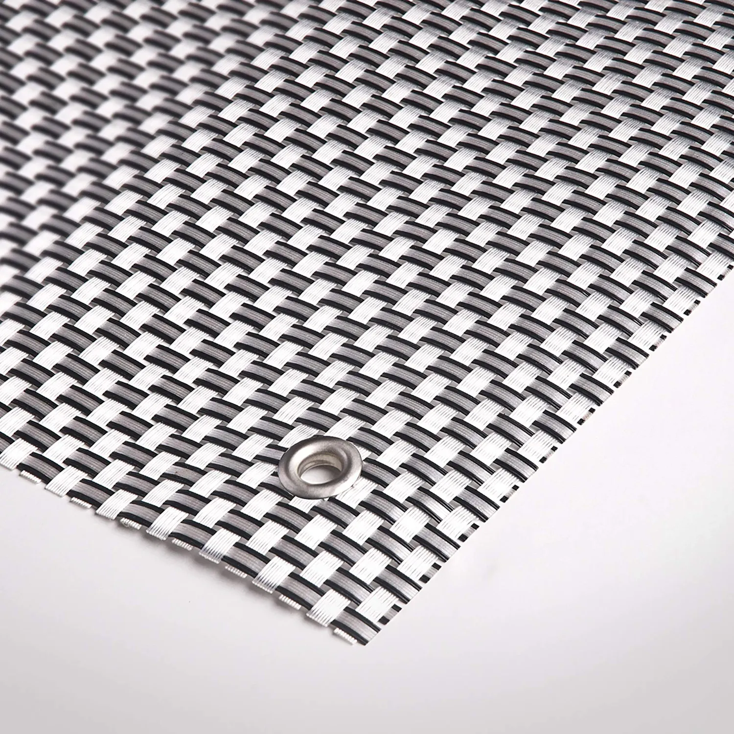Tenax Texstyle Plus rete frangivista 1x5 m argento-nero