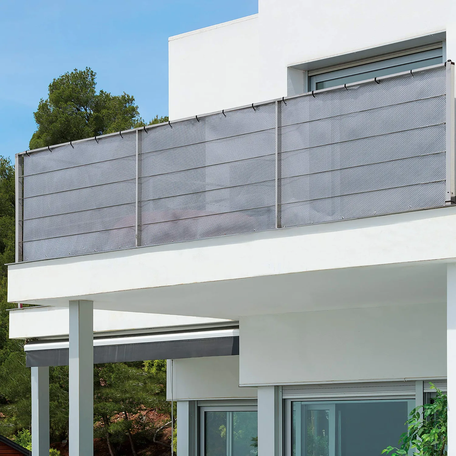 TENAX Texstyle Vip rete frangivista 1,50 x 5 m nero argento