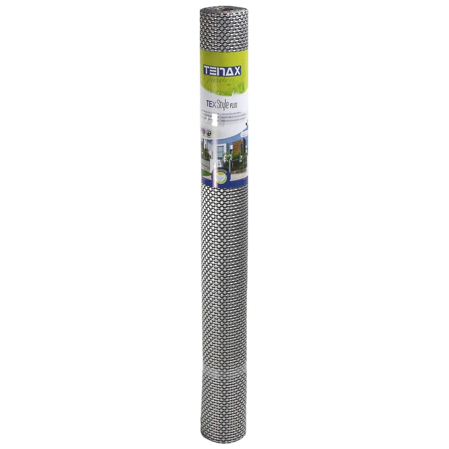 Tenax Texstyle Plus rete frangivista 1x5 m argento-nero