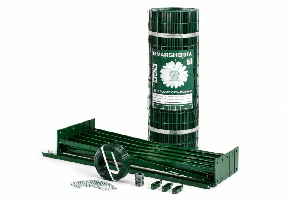 Fenceshop.eu Kit Recinzione 25 m su Muretto Elettrosaldata