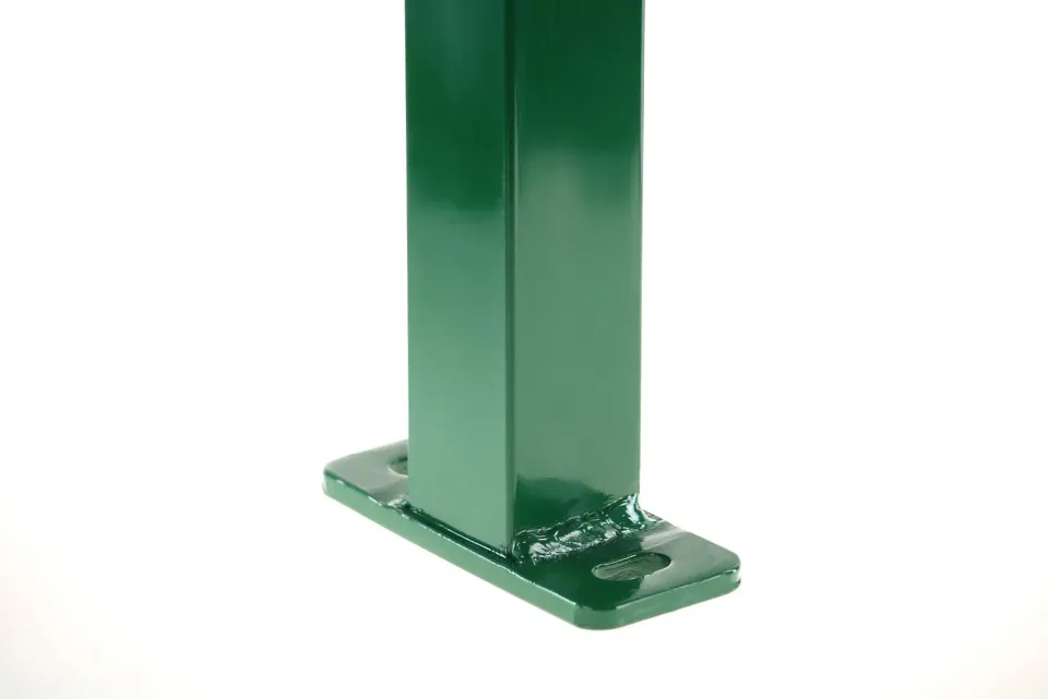 Fenceshop Palo Quadro 50x50 Piastra Pannelli Rigidi Acciaio Zincato