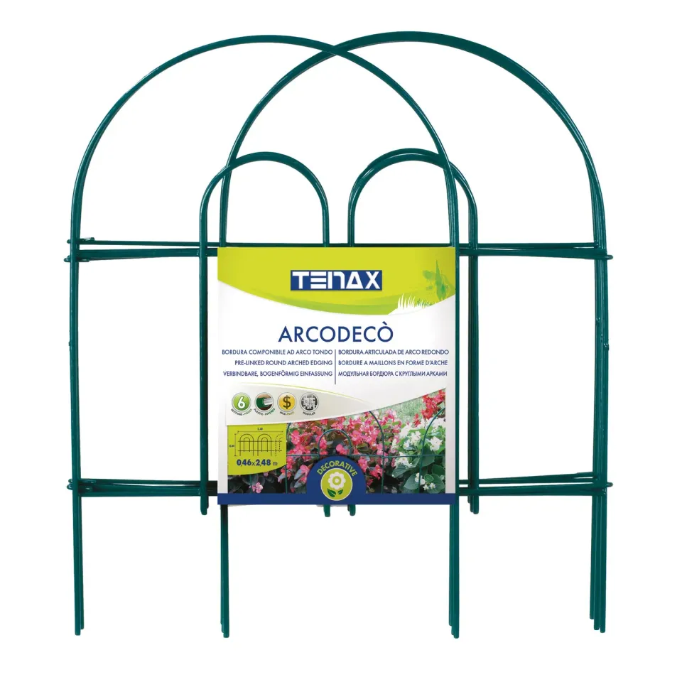 TENAX Arcodeco Bordura da Giardino 2,5 m h 46 cm Acciaio