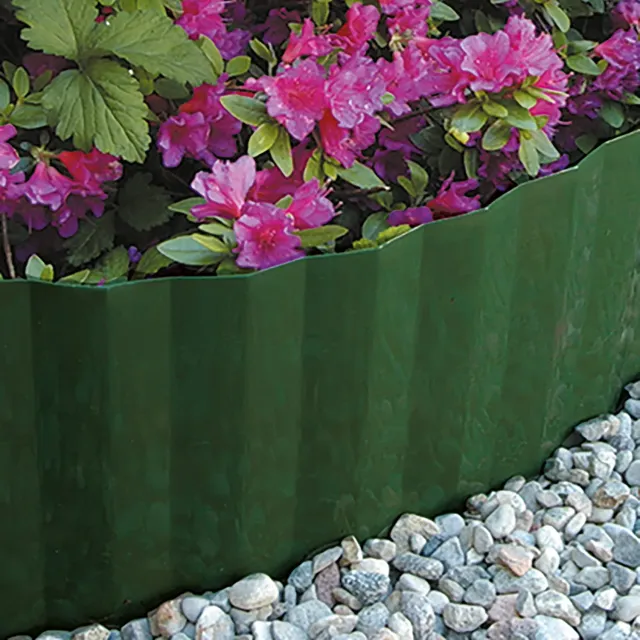 TENAX Ondadeco Bordura Giardino Plastica Ondulata Verde