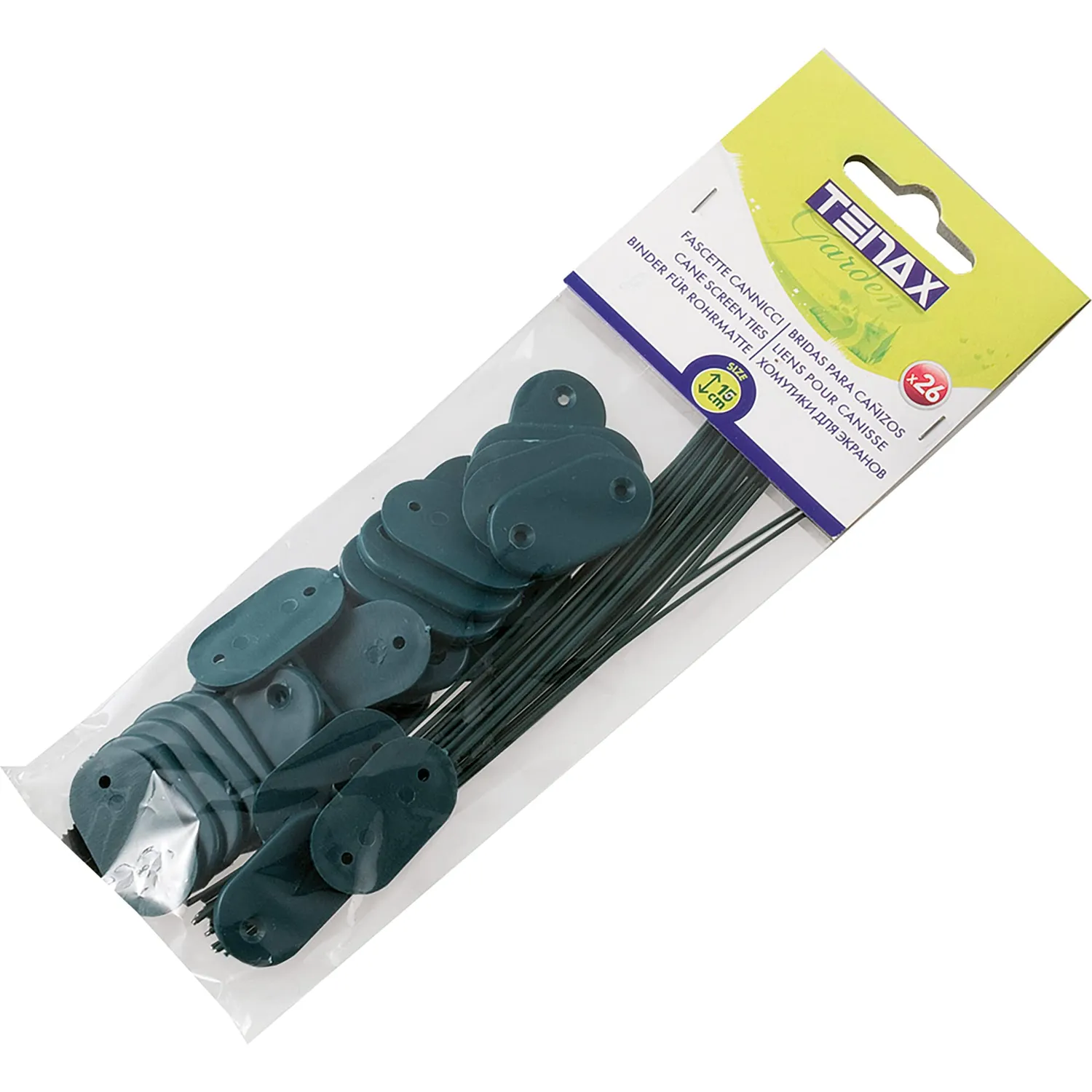 Tenax Fascette per cannicci in plastica 15 cm 26 pezzi