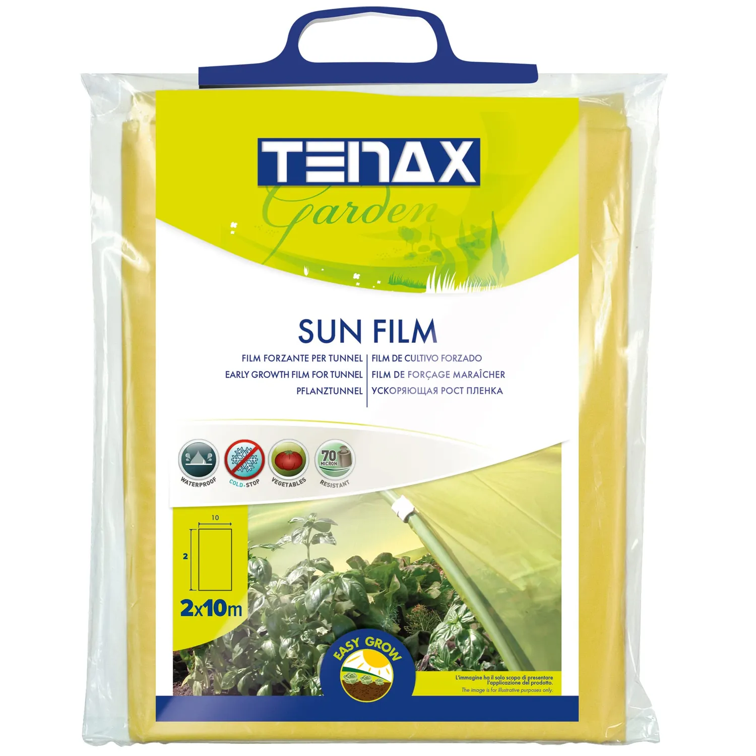 TENAX Sun Film Film Protettivo Giallo 2x10 m 70 Micron