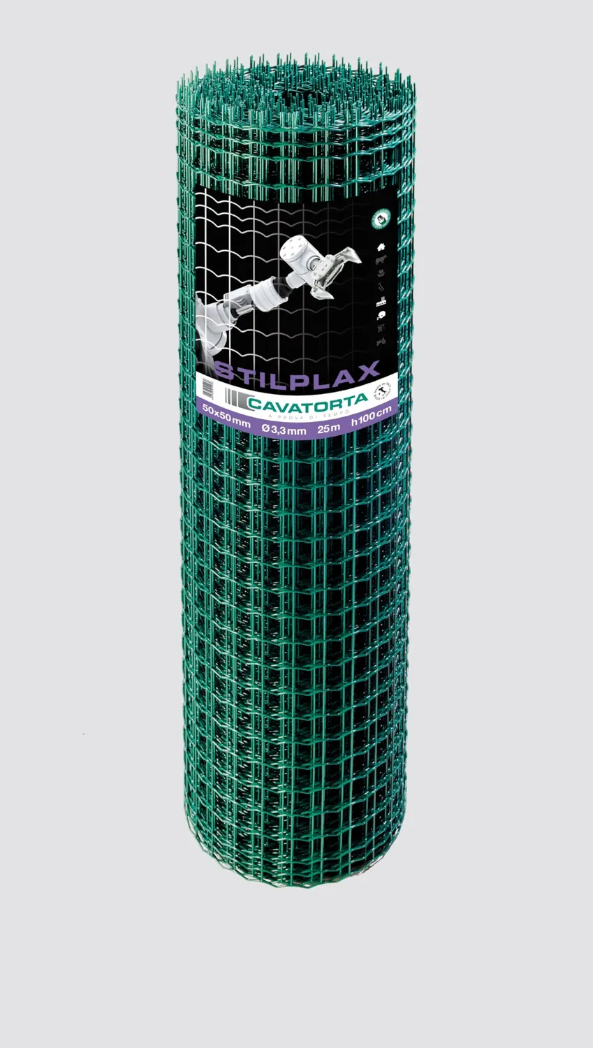 Fenceshop.eu Rete Elettrosaldata Verde 50x50 mm Alta Sicurezza al Metro
