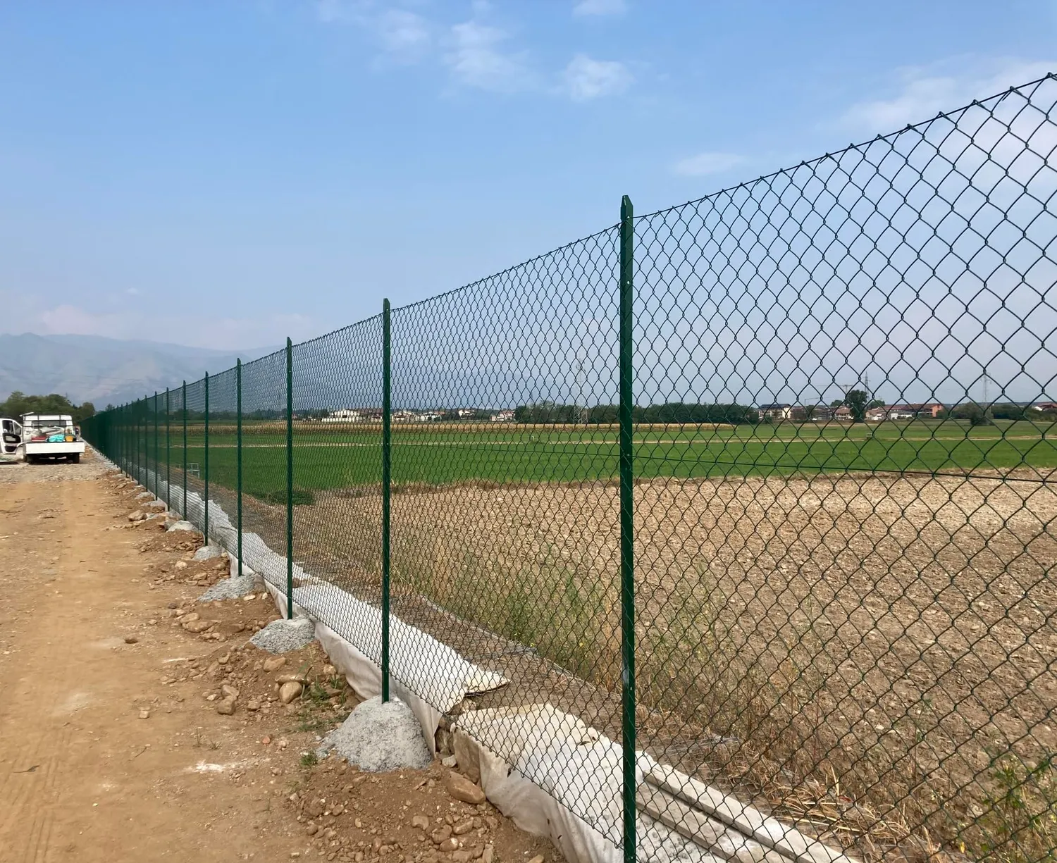 Fenceshop Rete Maglia Sciolta 50x50 Verde Rotolo 25 m