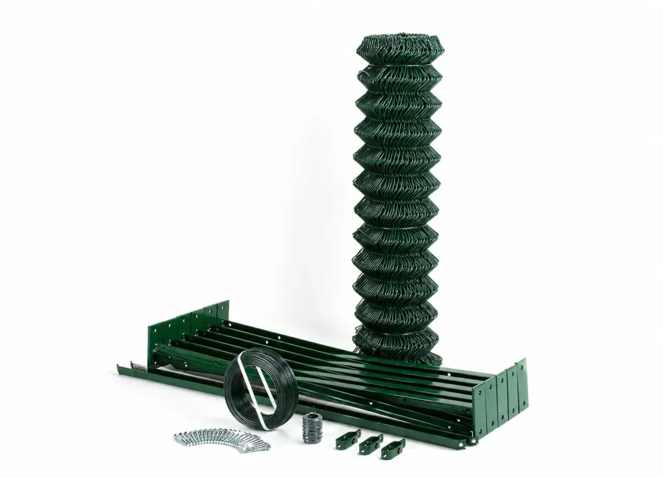 Fenceshop.eu Kit Recinzione 25 m su Muretto Maglia Sciolta