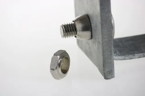 Fenceshop Bullone Dado Antifurto Inox Ø10x30 mm per Grigliato