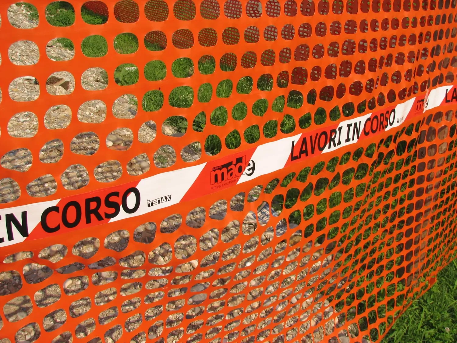 Fenceshop Rete Cantiere Arancione HDPE H. 1,5 m Rotolo 50 m
