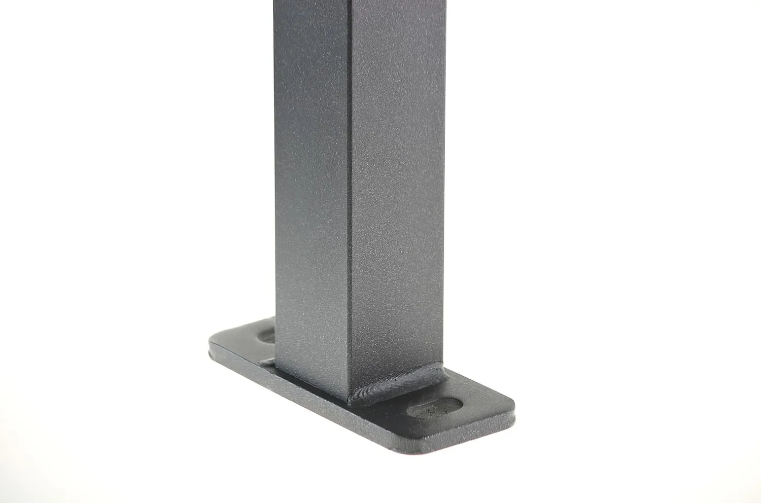 Fenceshop Palo Quadro 50x50 Piastra Pannelli Rigidi Acciaio Zincato
