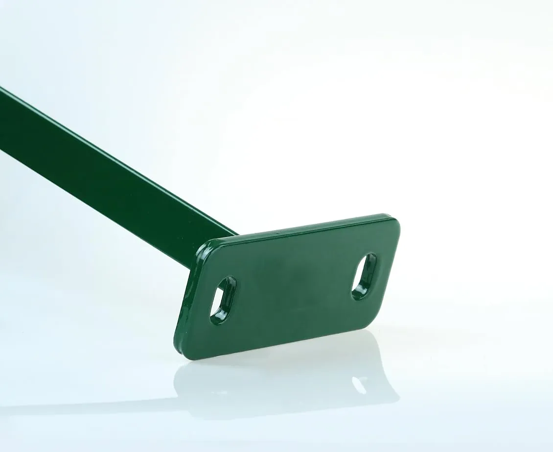 Fenceshop palo a T con piastra per recinzione su muretto