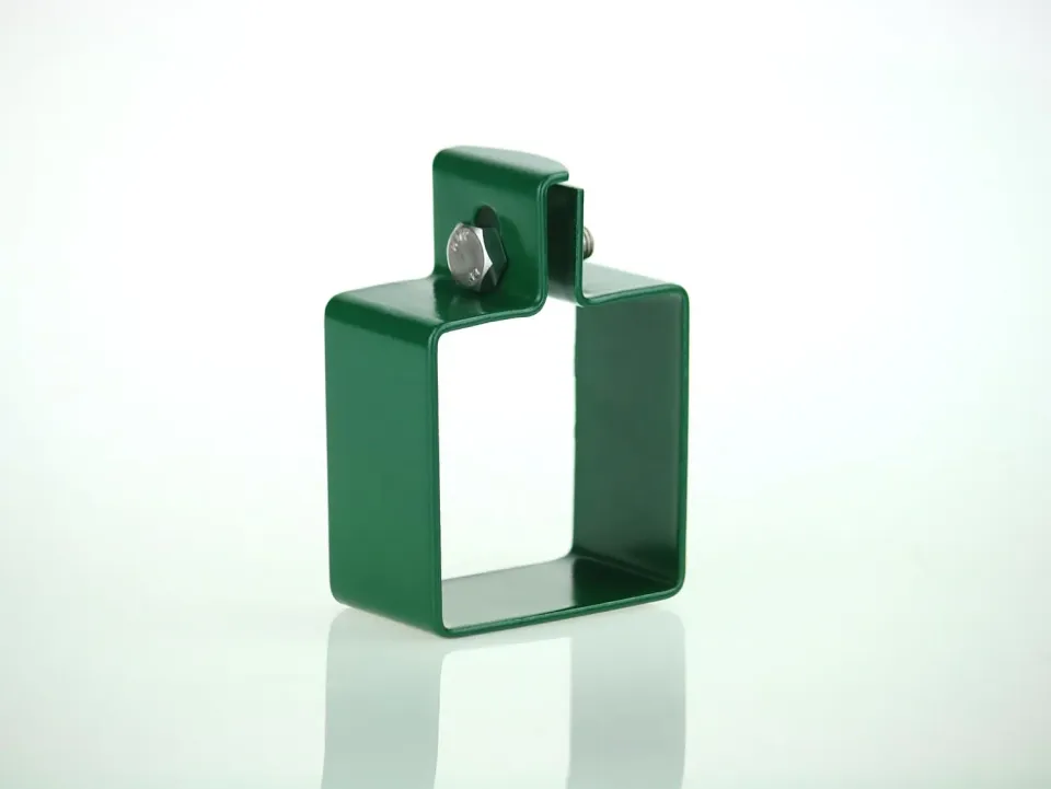Fenceshop.eu Collare quadro per palo 60x60 mm verde RAL 6005