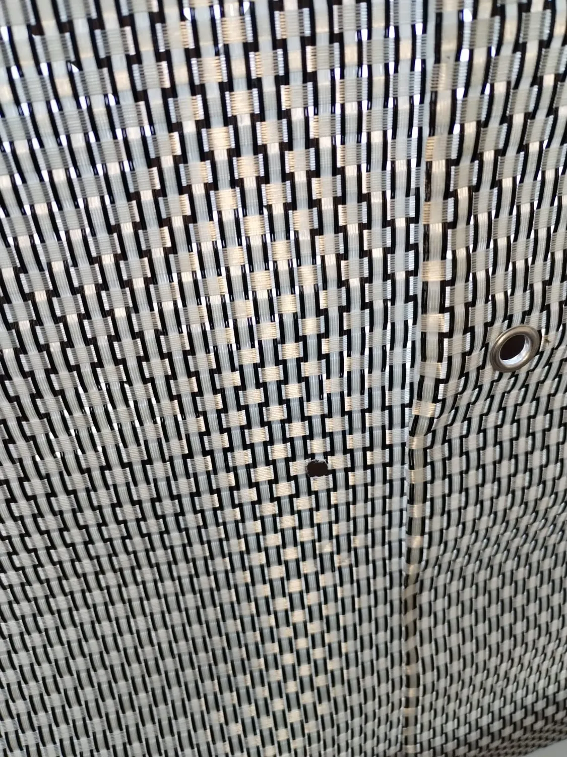 Tenax Texstyle Plus rete frangivista 1x5 m argento-nero