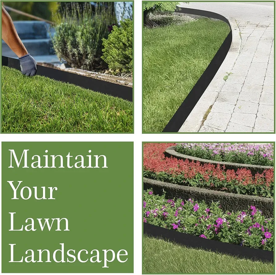 GARDENIX TapeBorder bordura giardino flessibile nera 10 m
