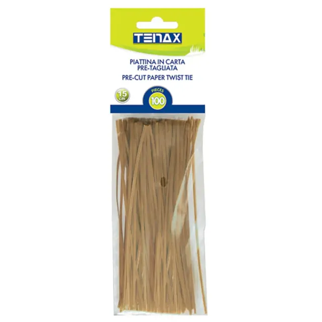 TENAX Piattina Carta Naturale 15 cm 100 Pezzi per Piante