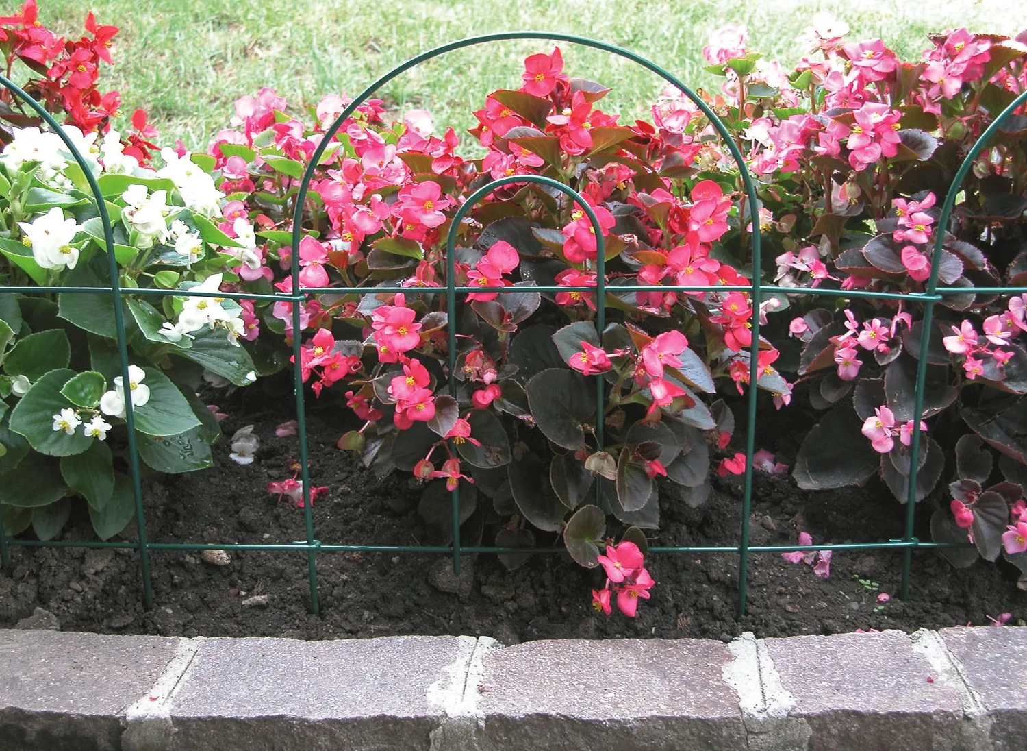 Fenceshop.eu Bordura giardino ad arco snodabile verde 46 cm x 2,5 m