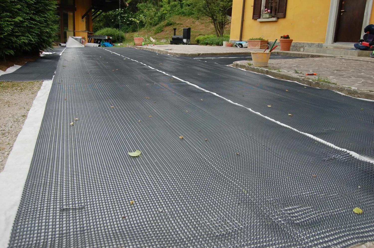 Fenceshop Griglia Ghiaia Carrabile HDPE 1,5x20 m Spessore 14 mm