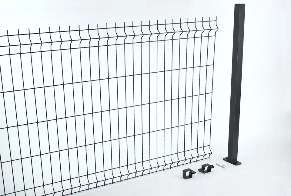 Fenceshop.eu Kit recinzione pannelli rigidi 20 m con pali a piastra