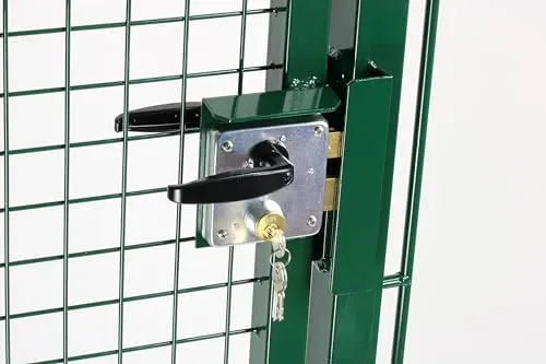 Fenceshop Serratura Cancello Destra 103x103 mm Zincata 3 Chiavi