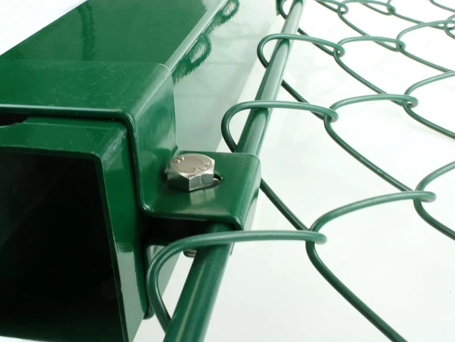Fenceshop.eu Collare quadro per palo 60x60 mm verde RAL 6005