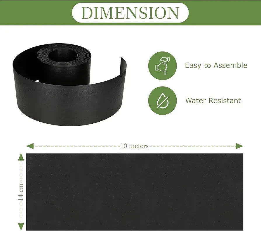 GARDENIX TapeBorder bordura giardino flessibile nera 10 m