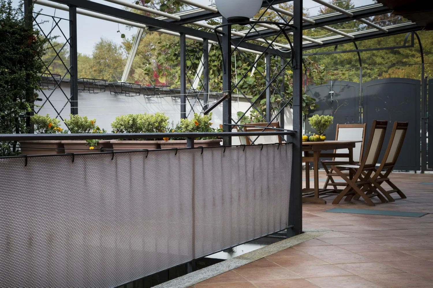 Fenceshop.eu Telo frangivista decorativo grigio 90% 5 m
