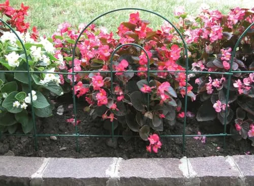 Fenceshop.eu Bordura giardino ad arco snodabile verde 46 cm x 2,5 m