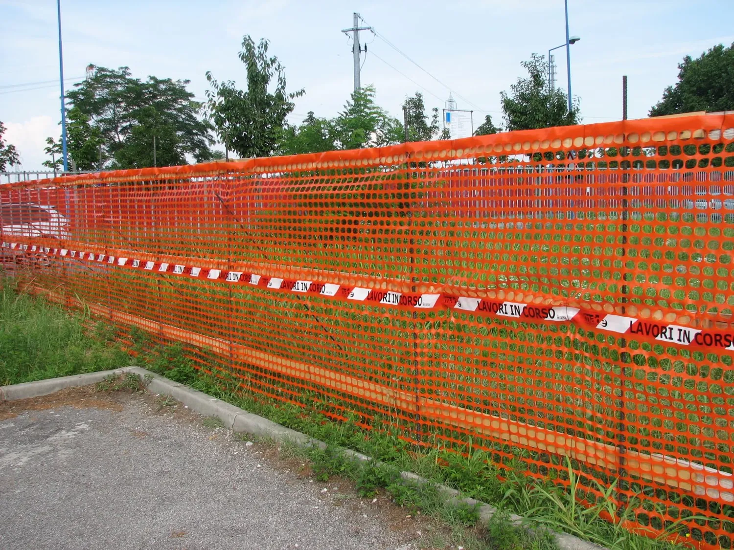 Fenceshop Rete Cantiere Arancione HDPE H. 1,5 m Rotolo 50 m
