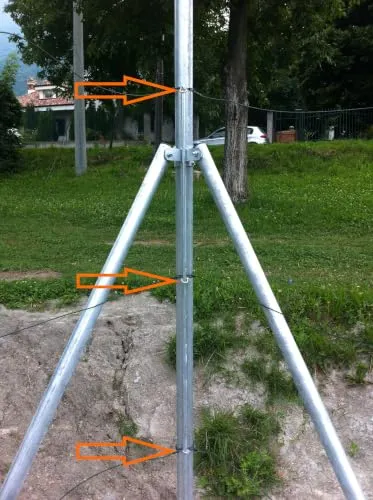 Fenceshop.eu grillo in acciaio zincato con perno avvitabile per cavi