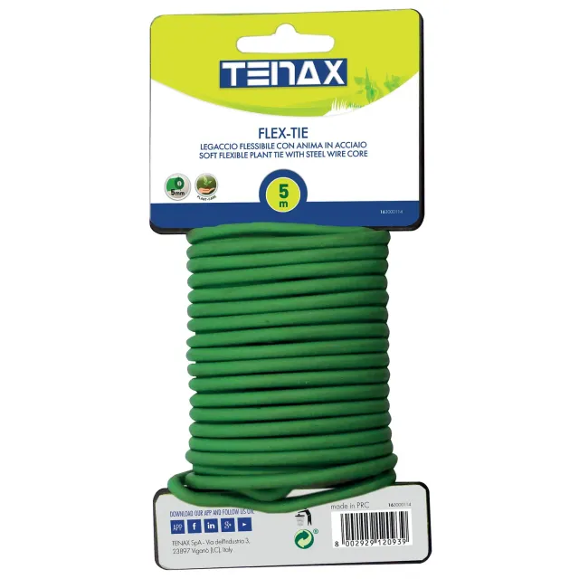 TENAX Flex-Tie legaccio per piante 5 m diametro 5 mm anima in acciaio
