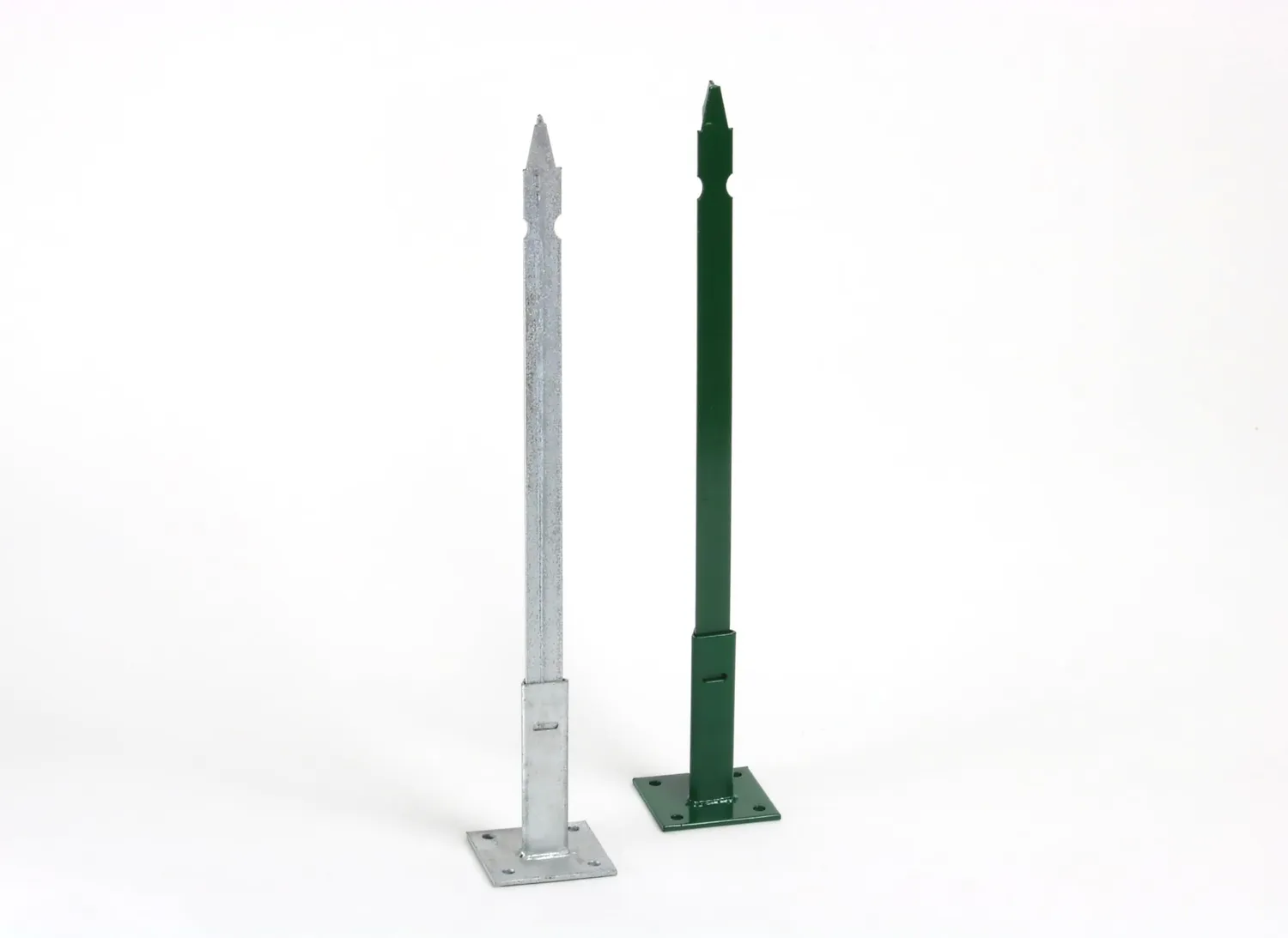 Fenceshop Piastra zincata palo a T 30x30 mm 10x10 cm