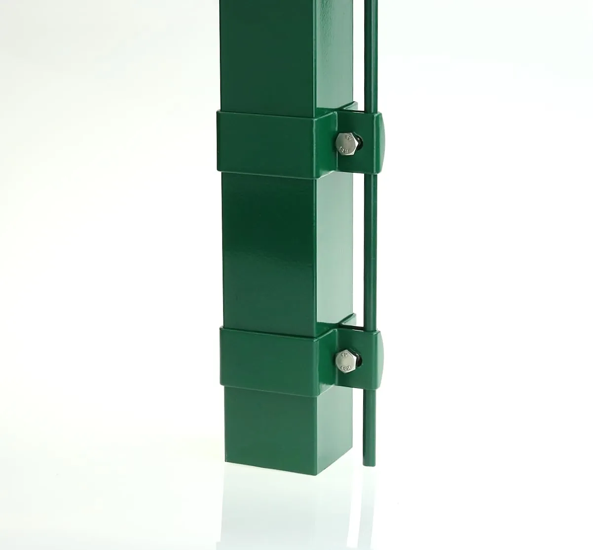 Fenceshop.eu Collare quadro per palo 60x60 mm verde RAL 6005