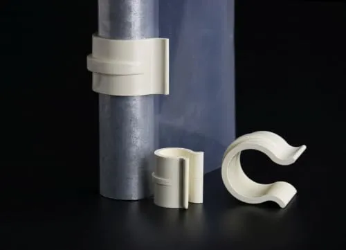 Fenceshop.eu Clip Ferma Telo Plastica Bianca