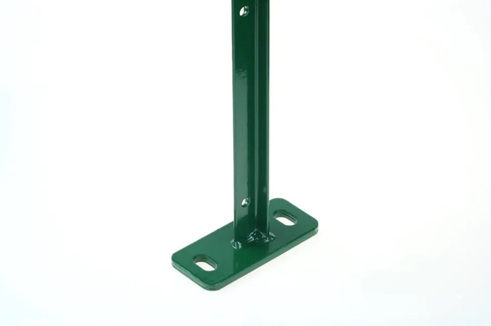 Fenceshop palo a T con piastra per recinzione su muretto