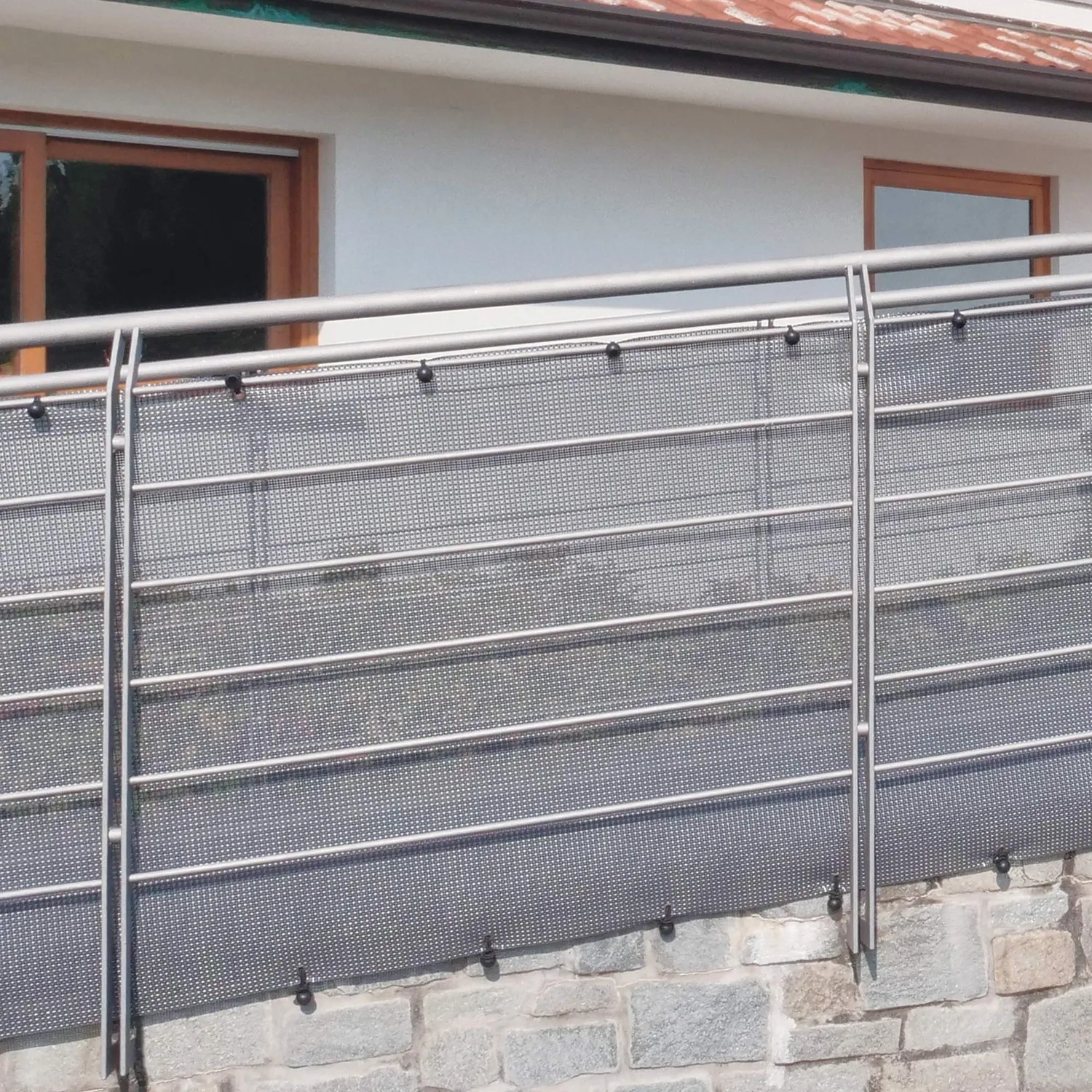 TENAX Texstyle Vip rete frangivista 1,50 x 5 m nero argento