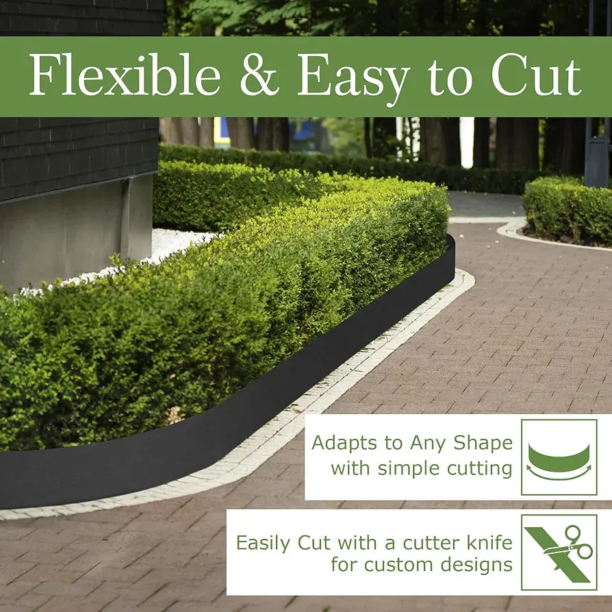 GARDENIX TapeBorder bordura giardino flessibile nera 10 m