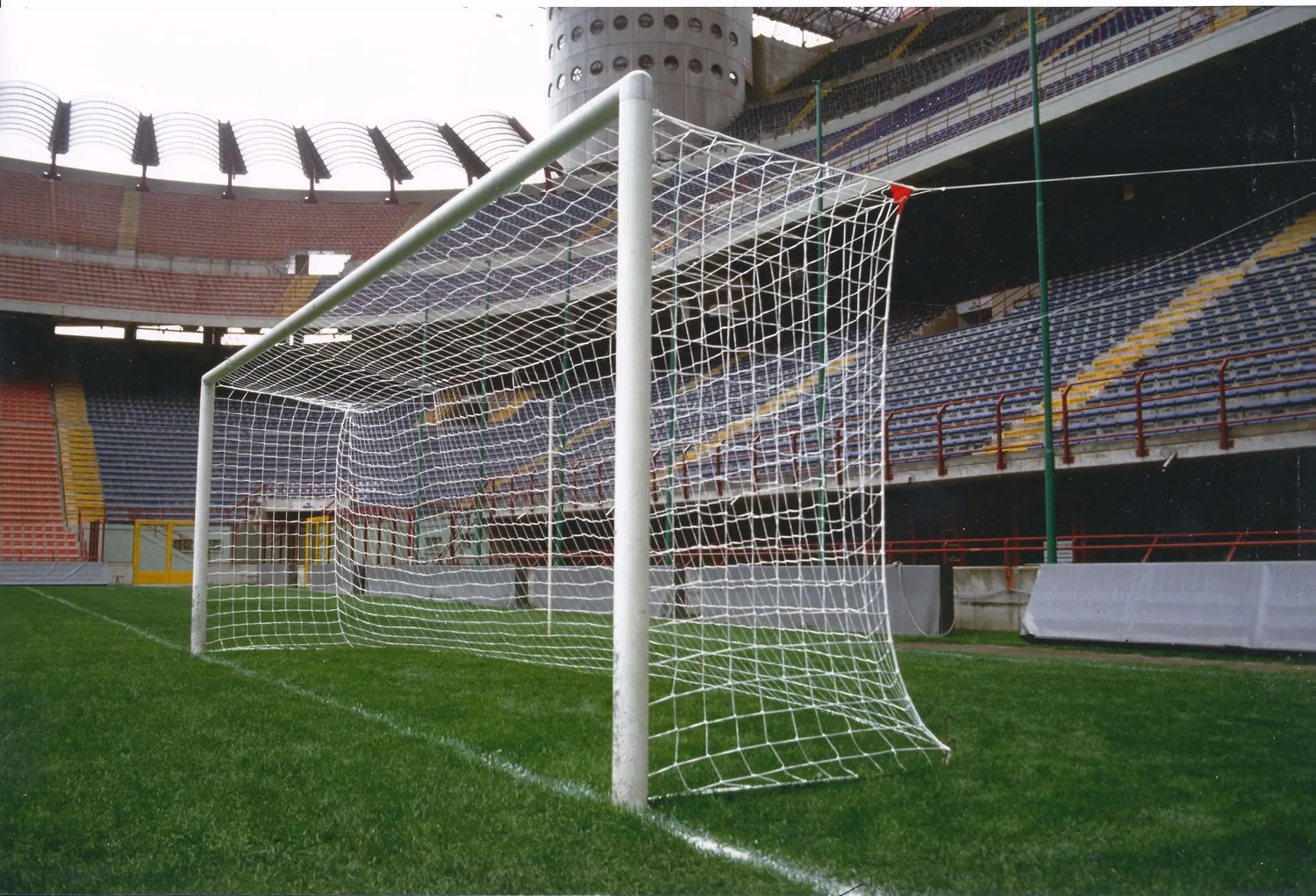 Fenceshop Coppia Reti Calcio 750x250 cm Filo 5,5 mm Bianche Professionali