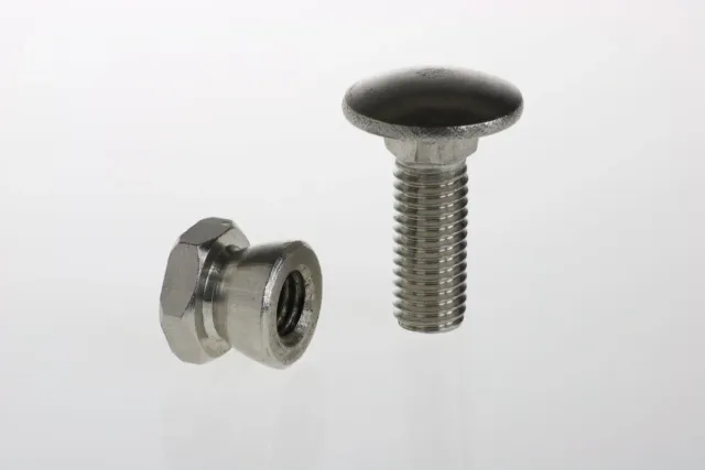 Fenceshop Bullone Dado Antifurto Inox Ø10x30 mm per Grigliato